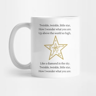 Twinkle twinkle little star nursery rhyme Mug